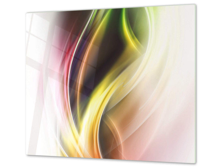 Schneidbrett aus Hartglas und schützende Arbeitsoberfläche – Schneideplatten SINGLE mit 60 x 52 cm u