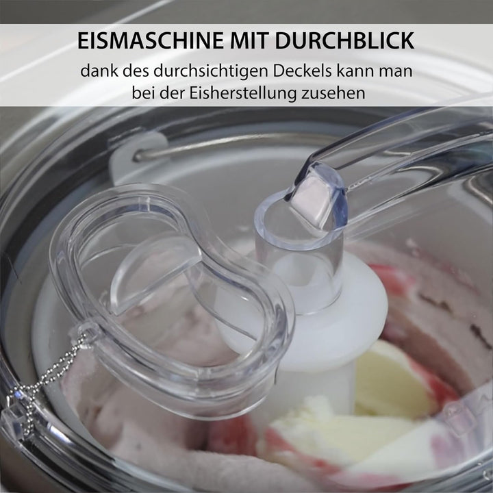 Syntrox Germany Eismaschine Suffix Softeismaschine & Joghurt-Bereiter, Softeismaschine, Digitale Eis