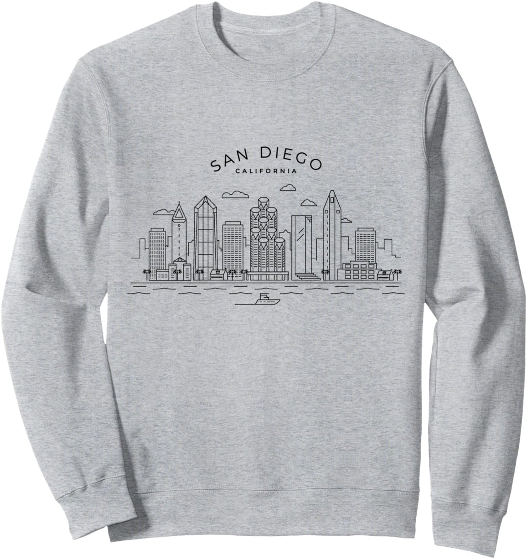 Skyline San Diego Vintage San Diego California Sweatshirt