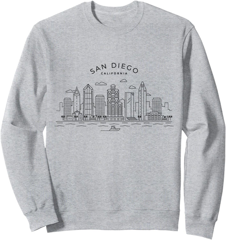 Skyline San Diego Vintage San Diego California Sweatshirt