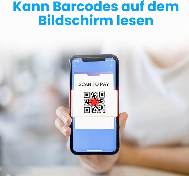 NETUM Upgrade Mini Wireless QR Barcode Scanner, 3 in 1 Bluetooth Tragbare Tasche Kleiner 1D 2D Stric