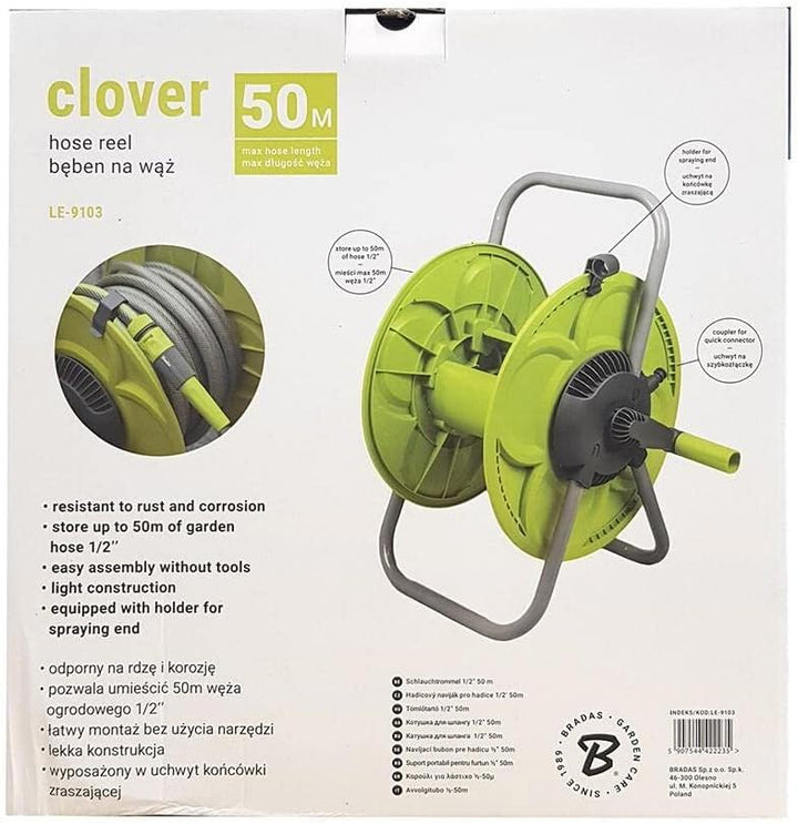 Schlauchtrommel für 50m 1/2" Gartenschlauch LE-9103