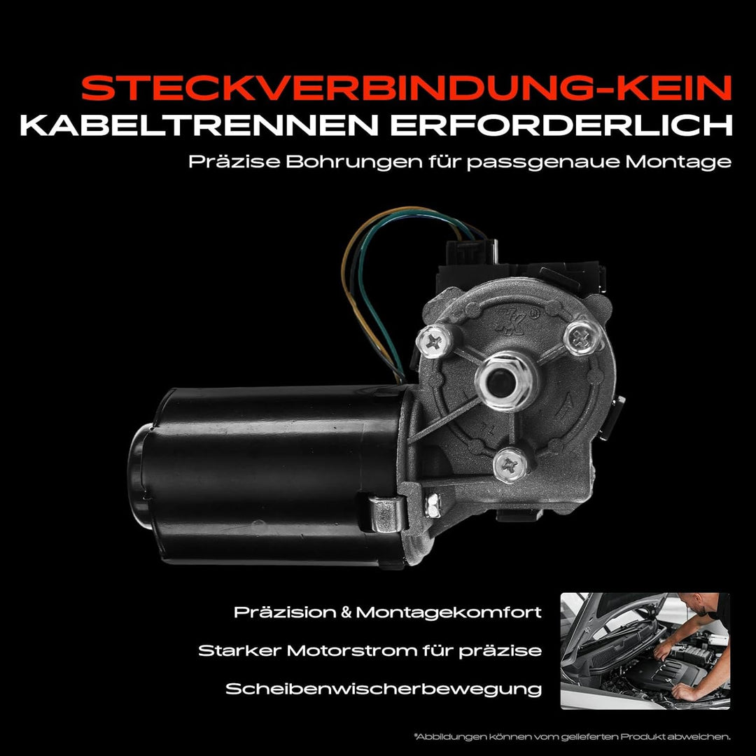 Frankberg 1x Wischermotor Scheibenwischermotor 5-Polig Vorne Links oder Rechts Kompatibel mit Jumper