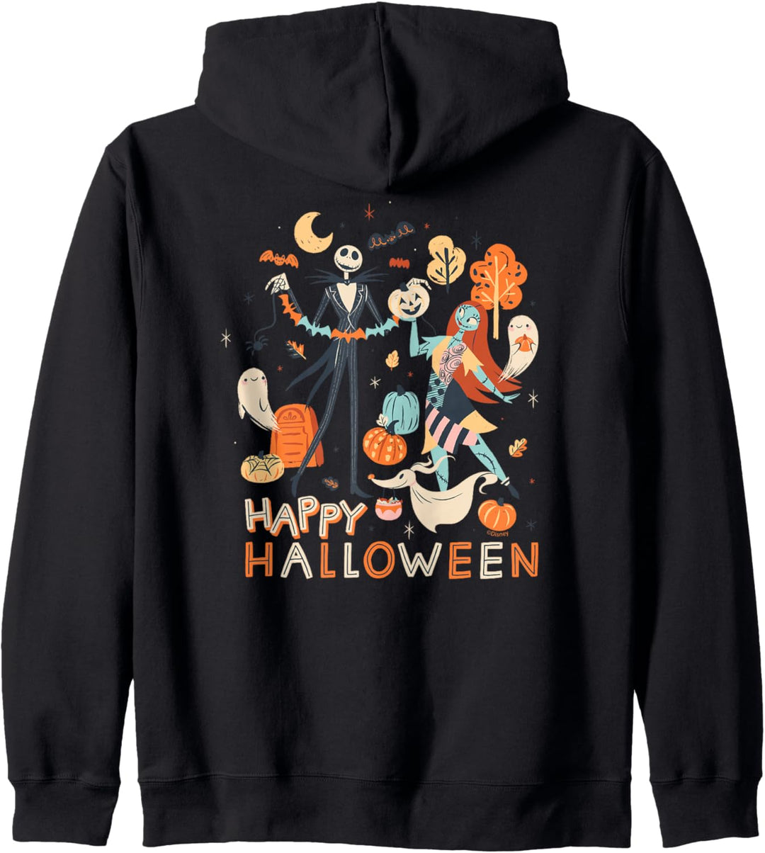 Disney The Nightmare Before Christmas Jack & Sally Halloween Kapuzenjacke
