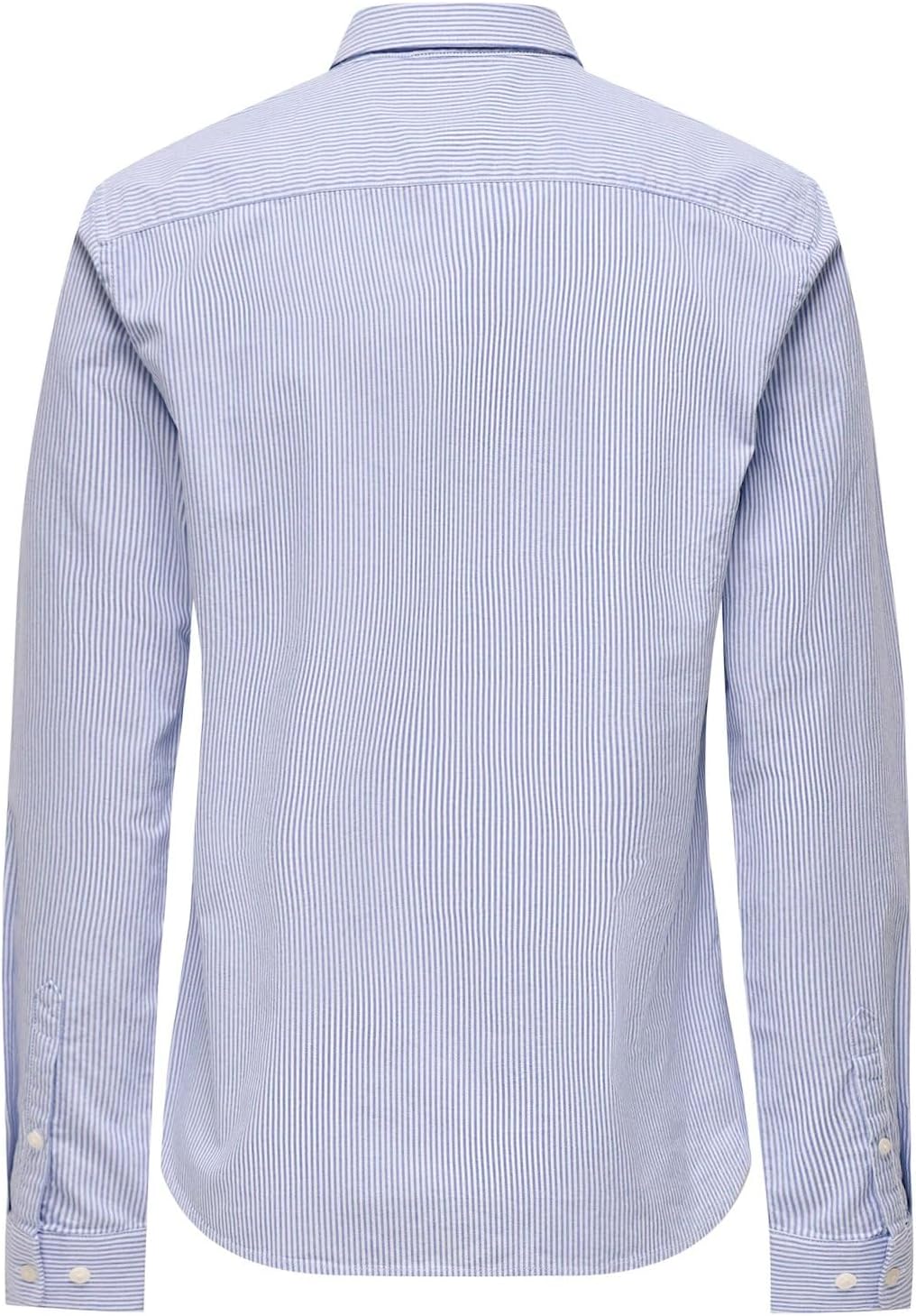 ONLY &amp; SONS Herren Freizeit Hemd ONSNEIL Slim Fit XS S M L XL XXL Weiss Cotton, Cashmere Blue/White