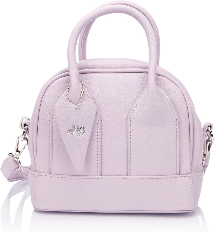 LIBBI Damen Bowling Bag Handtasche mit Schulterriemen Flieder, Flieder