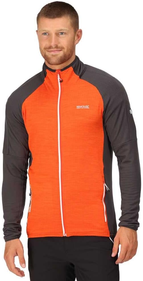 Regatta Hepley Fleecejacke für Herren leicht und dünn XXL Orange, XXL Orange