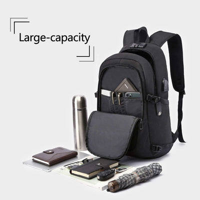 WENIG Laptop Rucksack Herren Anti-Diebstahl Laptoptasche 15.6 Zoll für Arbeit mit USB Ladeanschluss