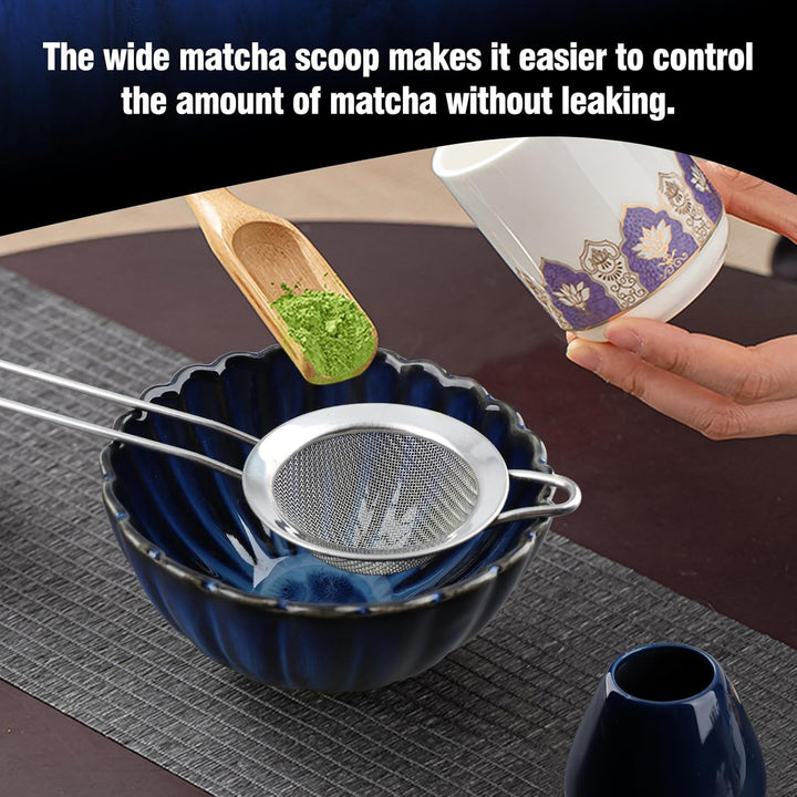 Matcha Set,Matcha-Schneebesen-Set (6-teilig),Matcha Tea Set,Keramik Matcha Kit Enthält Matcha-Schale