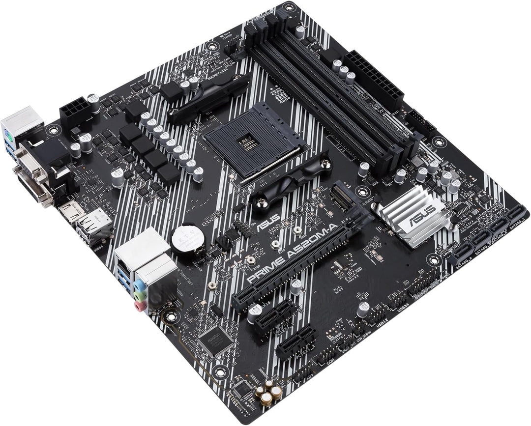 ASUS Prime A520M-A II/CSM Mainboard Sockel AM4 (AMD Ryzen, Micro-ATX, M.2, 1Gbit/s-Ethernet, SATA 6G