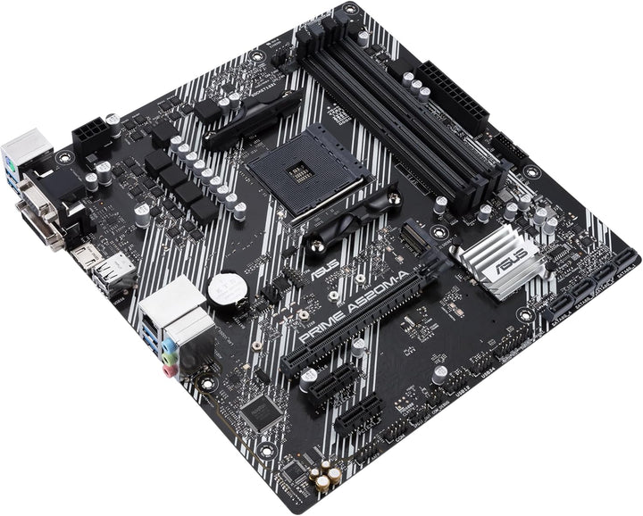 ASUS Prime A520M-A II/CSM Mainboard Sockel AM4 (AMD Ryzen, Micro-ATX, M.2, 1Gbit/s-Ethernet, SATA 6G