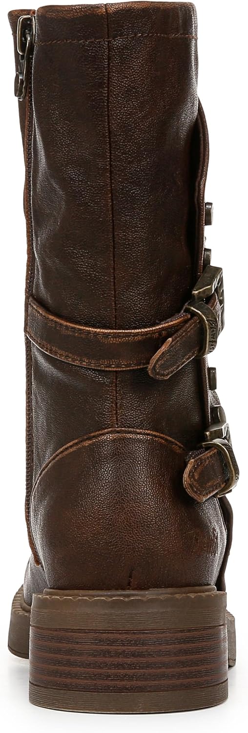 Blowfish Malibu Venice Damen Motorradstiefel mit Nieten, Braun