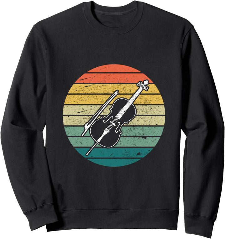 Vintage Cellist Geschenk Retro Musiker Violoncello Cello Sweatshirt