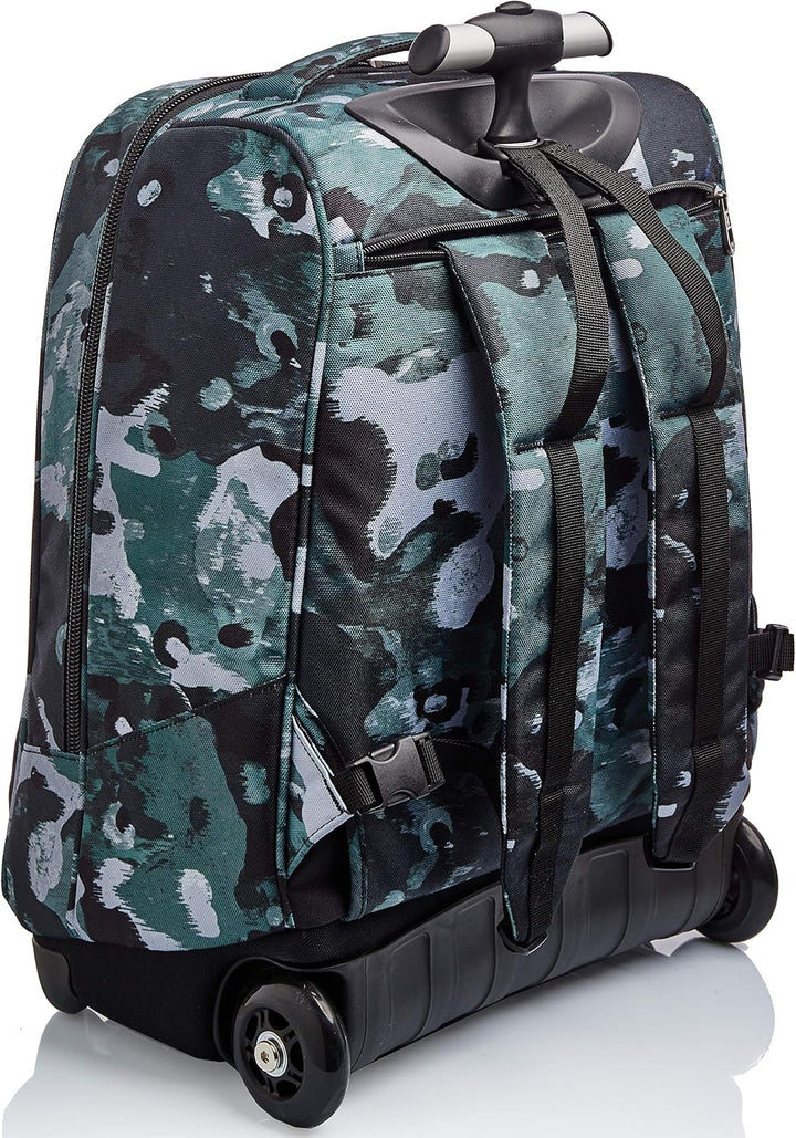 Invicta Trolley, 2 in 1, Schulranzen mit Rollen, Rucksack mit Trolleyfunktion für Schule, Reisen, Mä
