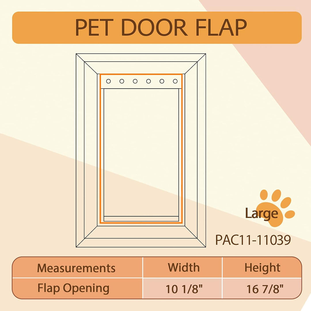 PAC11-11039 Ersatzklappe für Hunde/Haustiertür, kompatibel mit PetSafe, Masse: 41,2 x 26,7 cm, 2 Pac