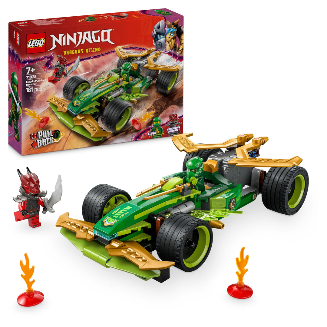 LEGO NINJAGO Lloyds Actionflitzer - Auto Bauspielzeug mit 2 Minifiguren für Rollenspiele, baubares S