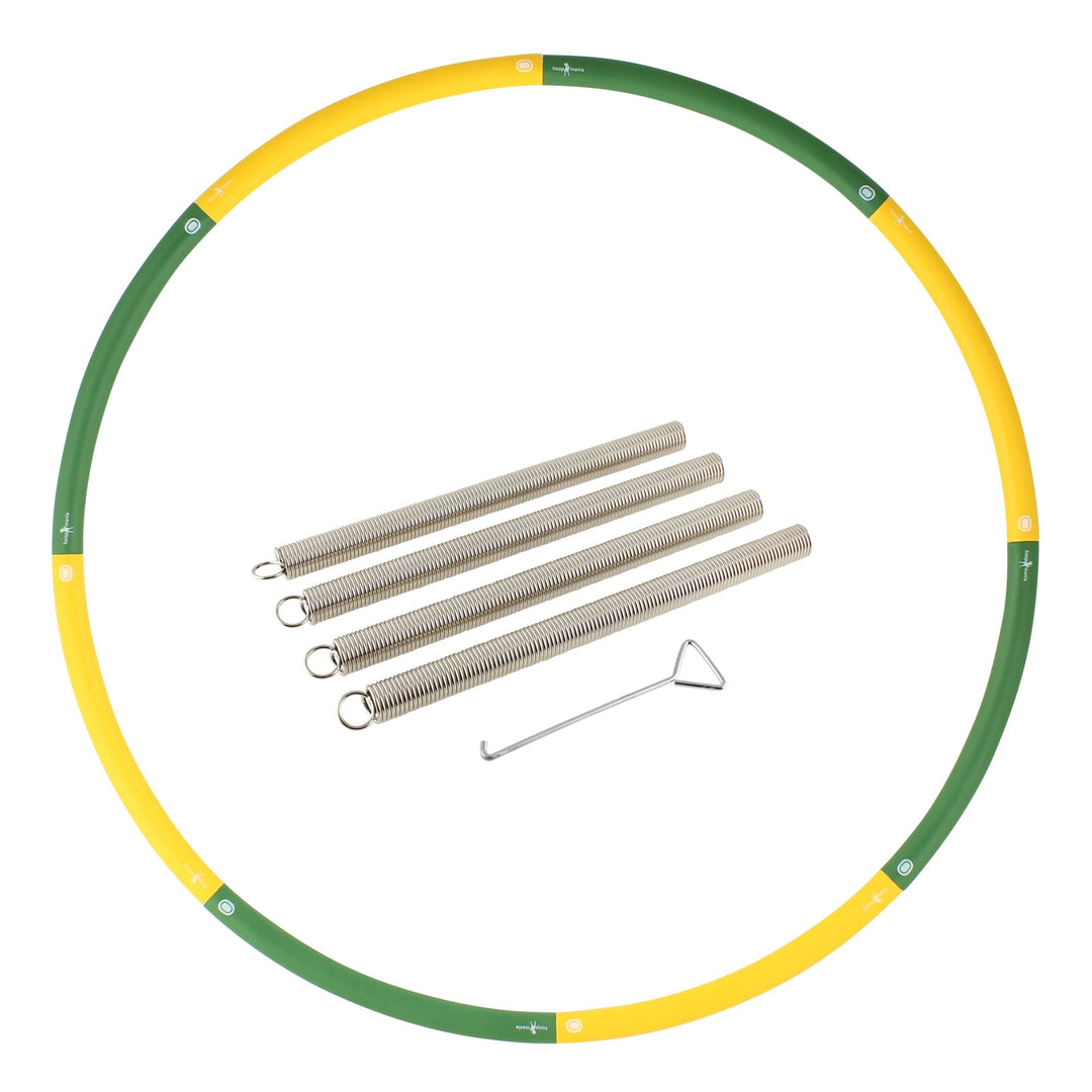 HOOPOMANIA Booster Hula Hoop mit Gewicht - füllbar [0,85 – 2,45 kg] Hula Hoop Erwachsene Hoop + 4x20
