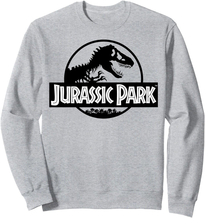 Jurassic Park Basic Black & White Logo Sweatshirt
