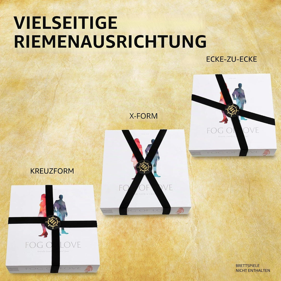 ENHANCE Brettspielbänder - Elastische Boxbänder Mit Haltbarem Strukturiertem Griff Für Brettspielbox