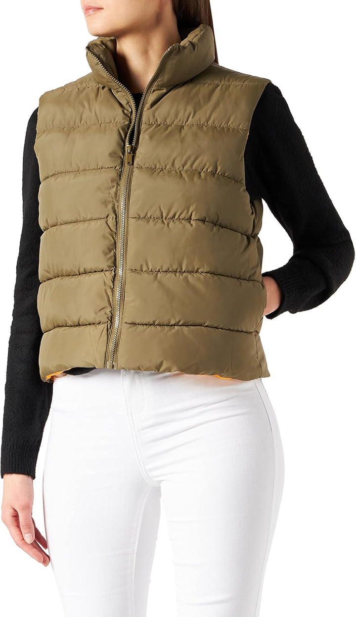Noisy may Damen Nmmarcus Vest Bg Noos Weste XS Burnt Olive/Detail:radiant Yellow Lining, XS Burnt Ol