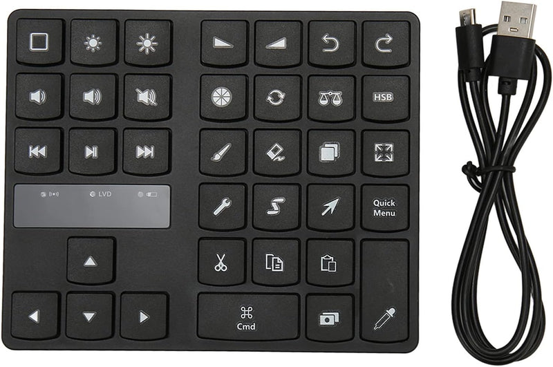 Annadue Bluetooth Tastatur für Procreate Video Fotobearbeitungs Controller,Ergonomische Tastenkombin