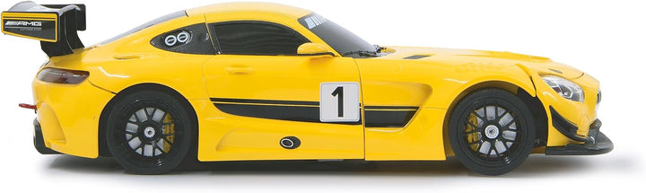 JAMARA 410029 - Mercedes AMG GT3 1:14 transformable 2,4GHz gelb - RC Transformation zum Roboter auf