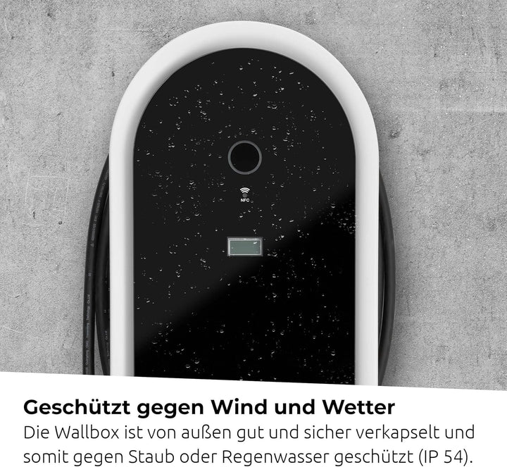 TechniSat TECHNIVOLT 2200 Smart-22kW Ladestation/Wallbox für E-Autos mit integrierter Ladesteckdose