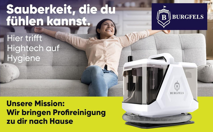 Polsterreiniger Waschsauger Reinigungsset mit Mikrofasertuch [Frischeduft] Teppichreiniger Mittel, T