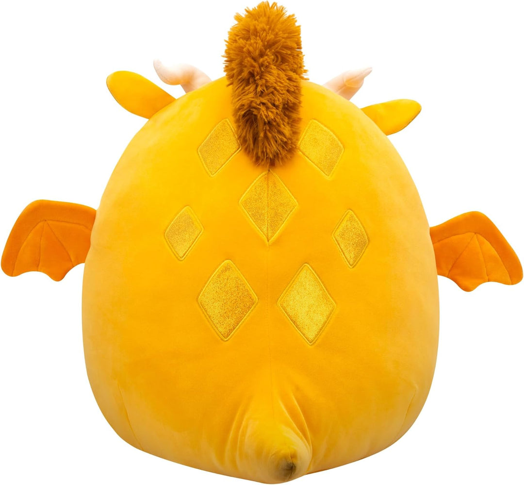 Squishmallows SQCR06637 - Mister der goldene Drache 40 cm, offizielles Kelly Toys Plüsch, superweich