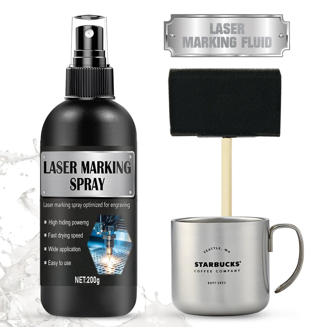 Laser Markierungsspray, Lasergravur Spray, Laser Marking Liquid, Lasermarkierungsflüssigkeit, Geeign