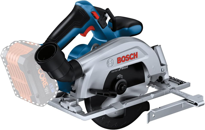 Bosch Professional Akku-Kreissäge GKS 18V 57-2 (165 mm Sägeblatt, 57 mm Schnitttiefe, ohne Akkus und
