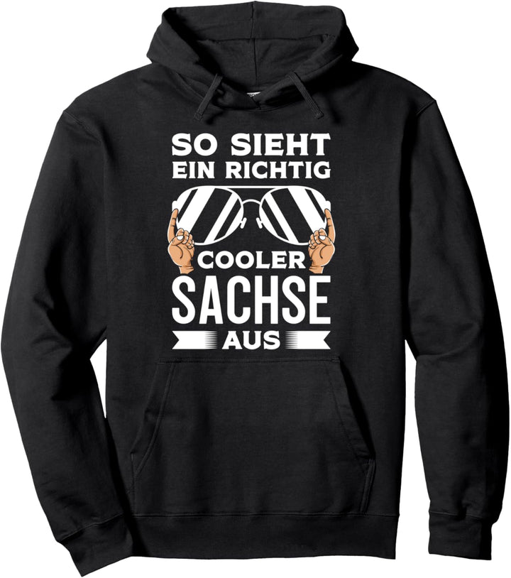 So sieht ein richtig cooler Sachse aus Anhalt Moped Osten Pullover Hoodie