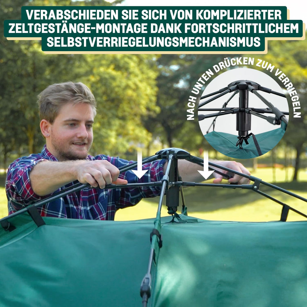 Reactive Outdoor Zelt - 3 Sekunden Zelt - 3 Sekunden Instant Pop Up Zelt - Einfache und schnelle Ein