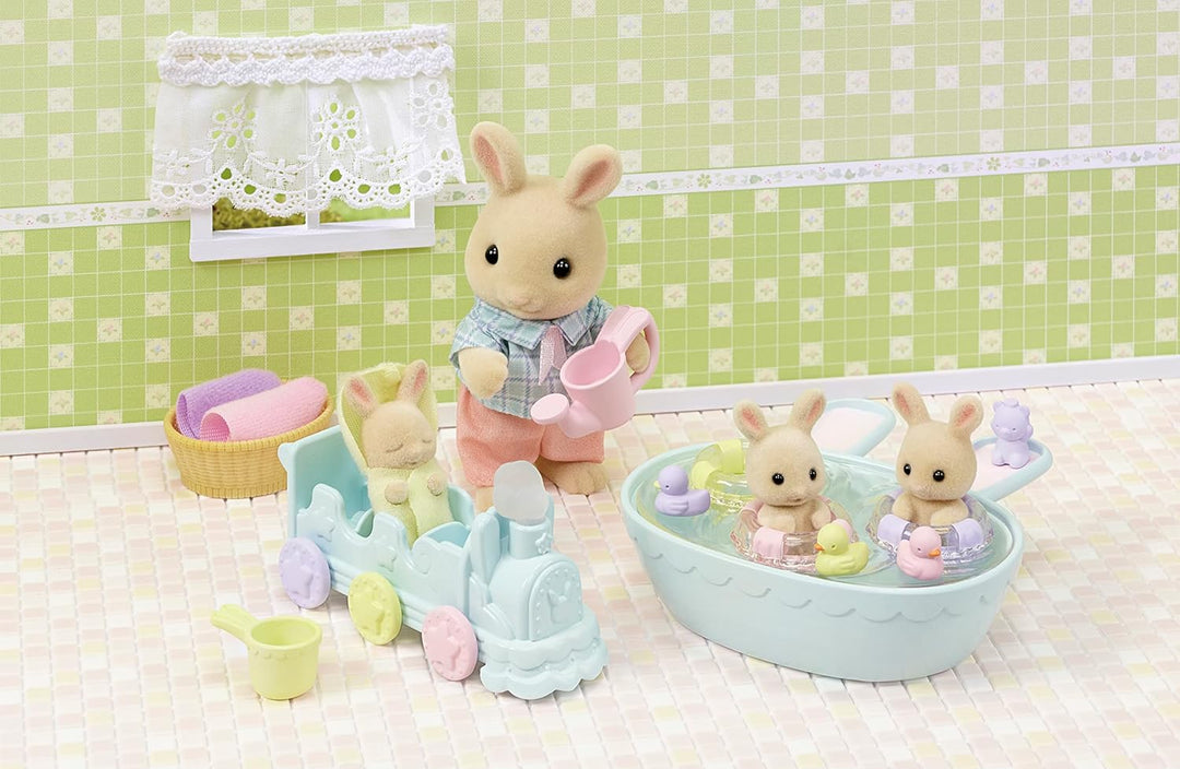 Sylvanian Families 5707 Triplets Baby Bathtime Set