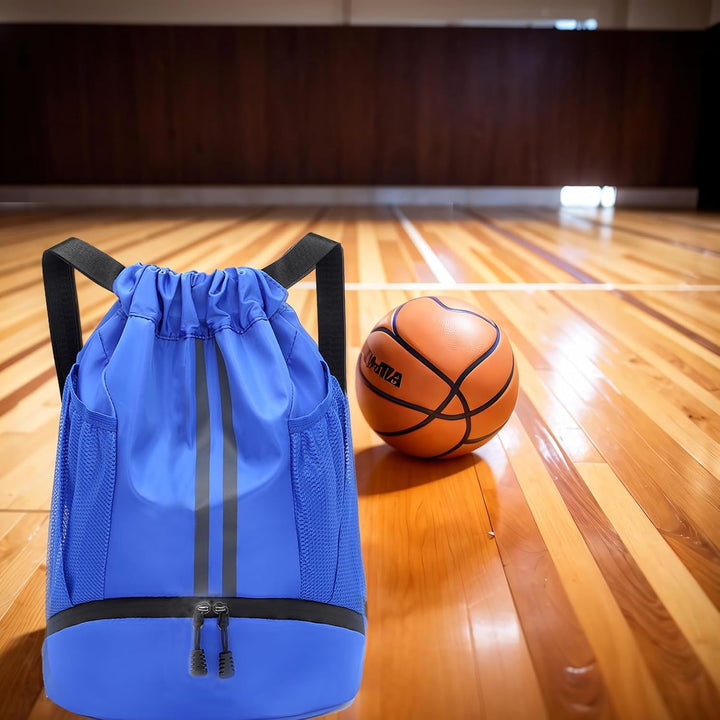 Sportbeutel mit Schuhfach - Wasserdichter Kordelzug Rucksack für Damen & Herren - Gymbag & Turnbeute