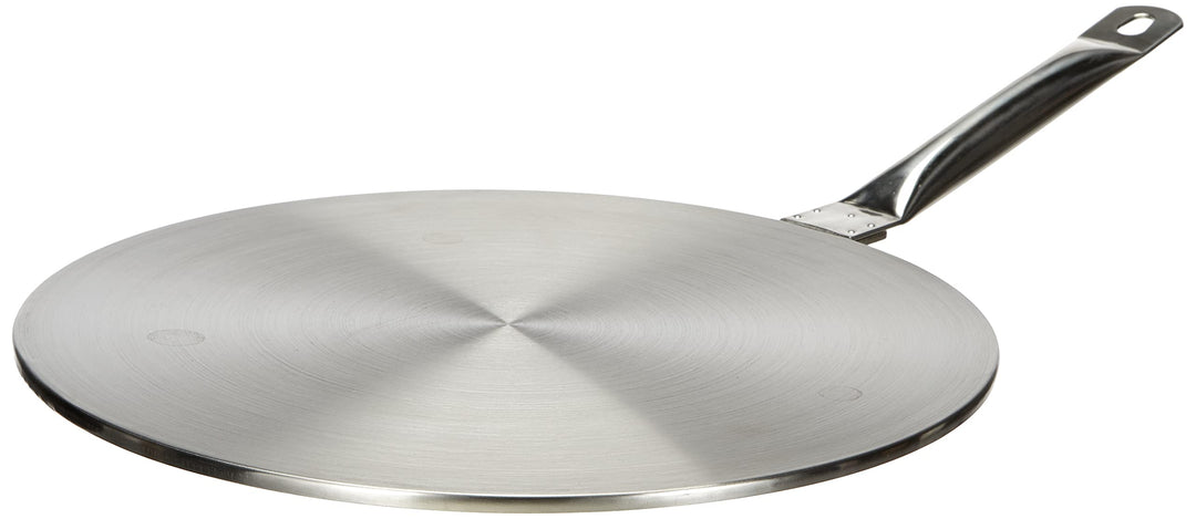Ibili Induktions-Adapterplatte Prisma 28 cm aus Edelstahl, Silber, 28 x 28 x 10 cm