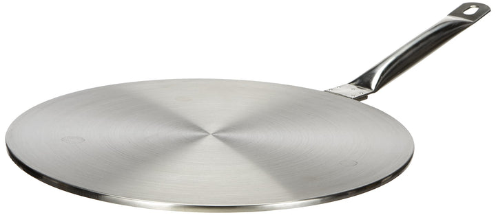 Ibili Induktions-Adapterplatte Prisma 28 cm aus Edelstahl, Silber, 28 x 28 x 10 cm