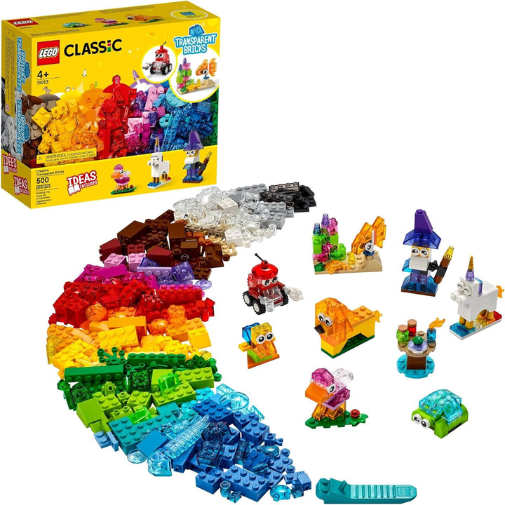 Bonbell Lego Classic Creative Transparent Bricks 11013 Building Kit with Transparent Bricks; Inspire