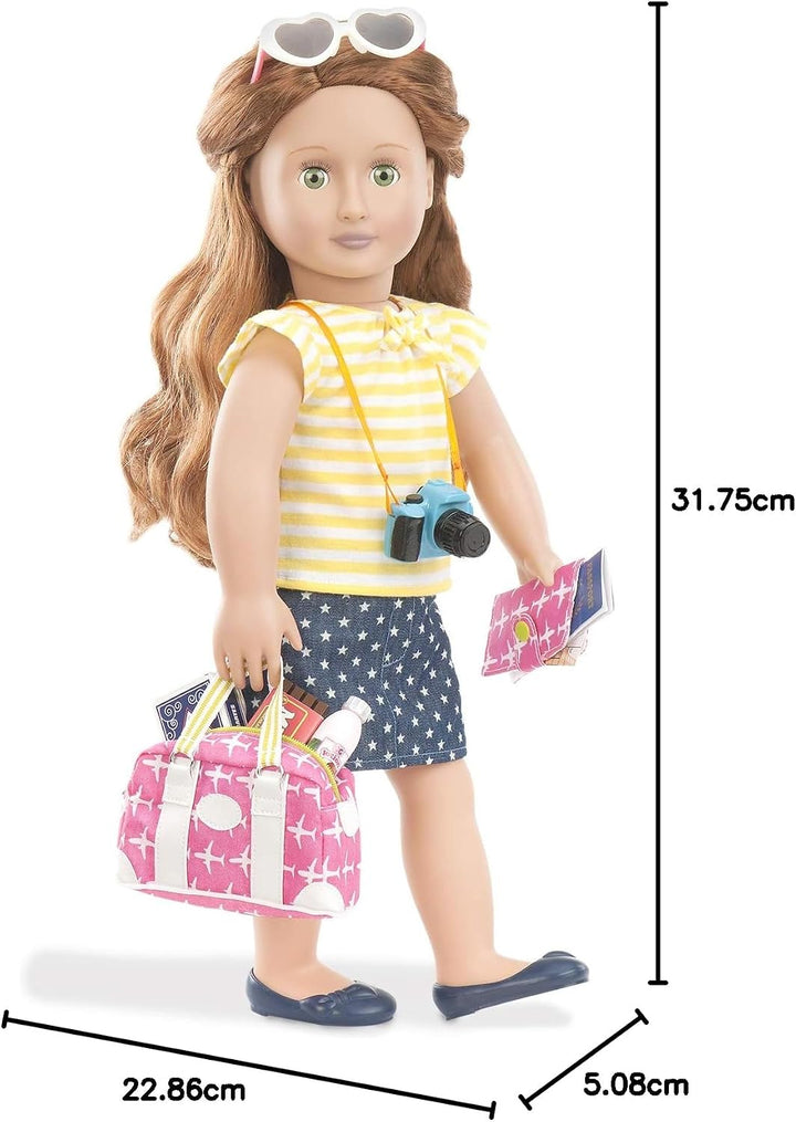 Our Generation - Gute Reise - 46 cm Puppe Zubehör - Reise-Set - Gepäcktasche - Spiel Essen & Kamera
