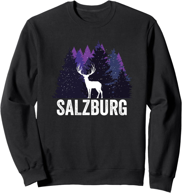 Salzburger Wander Design - Hirsch Im Wald - Salzburg Sweatshirt