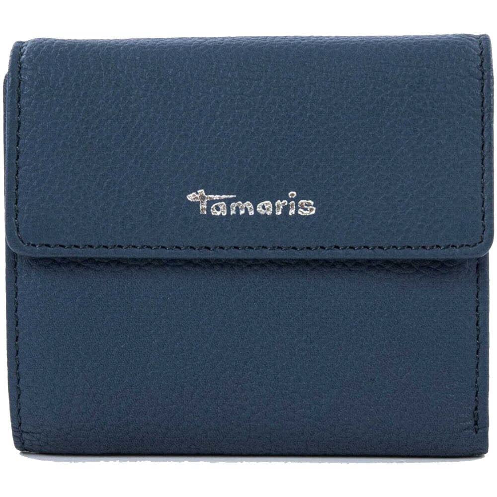 Tamaris Amanda Damen Geldbörse Leder schwarz Blue, Blue