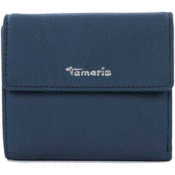 Tamaris Amanda Damen Geldbörse Leder schwarz Blue, Blue