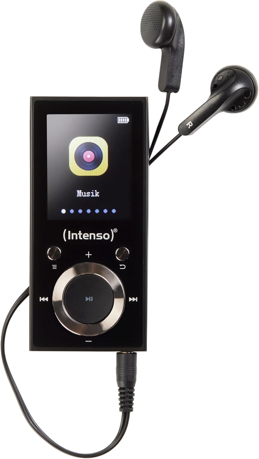 Intenso MP3 Player Video Scooter 1,8 Zoll Bluetooth schwarz schwarz 16GB Single, schwarz 16GB Single