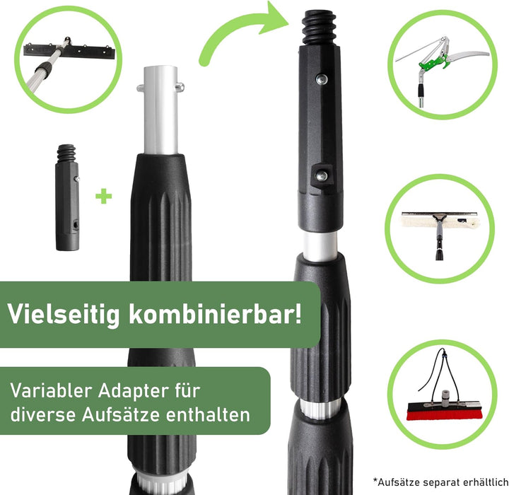 Axis Line | Profi Teleskopstange 1,7 Meter | 6 Stangen wählbar 1,7/3 /4/4.5/6 Meter | Profi Edition