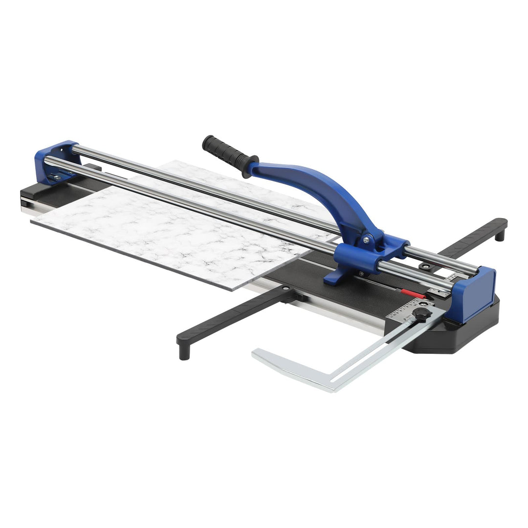Manuelle Fliesenschneidmaschine mit Transportgriff und Laufräder 800mm Fliesenschneider Doppelschien