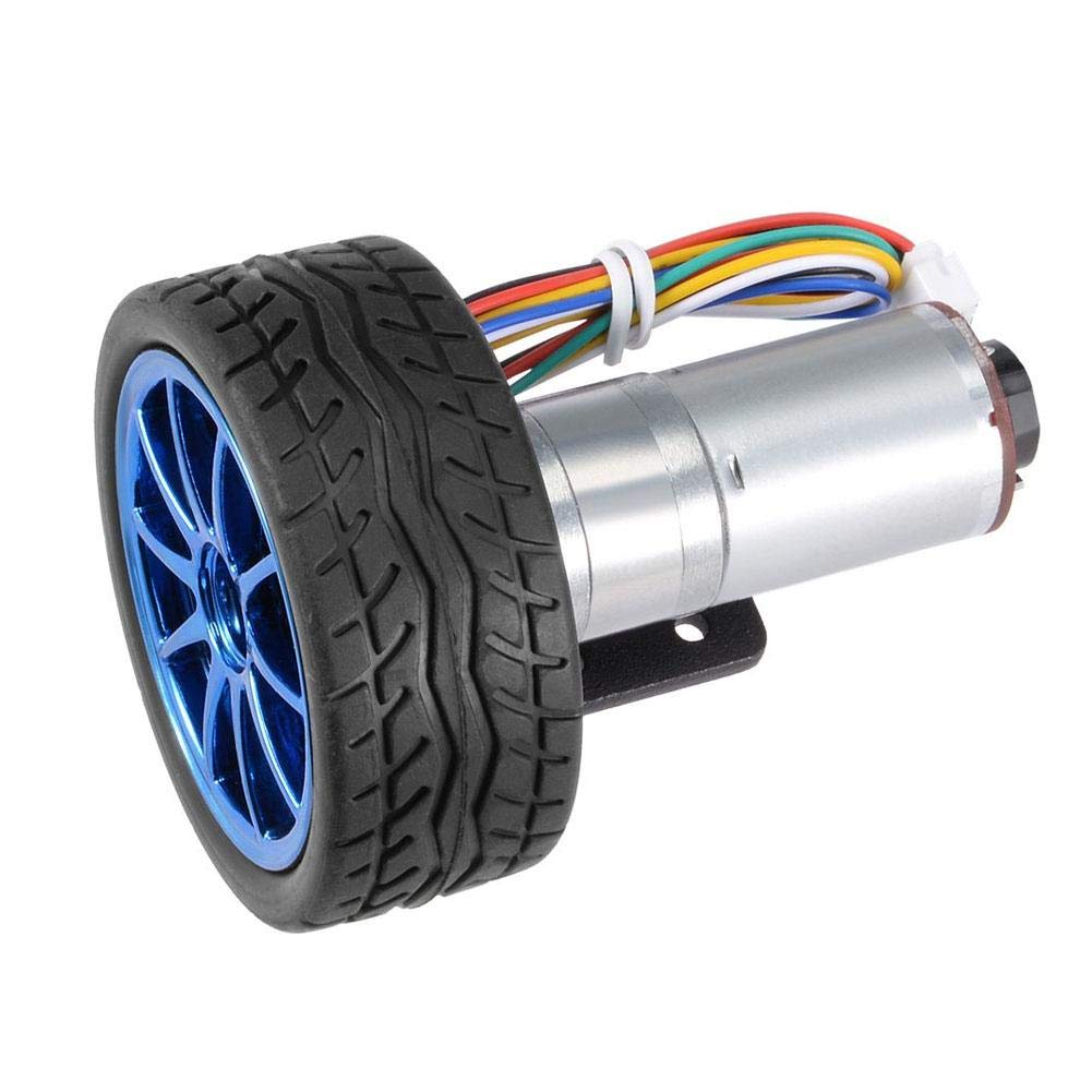 DC 12V Motor mit Encoder 65mm Magnetgetriebe Vollmetallgetriebe Micro Speed Reducer Kit Montagehalte