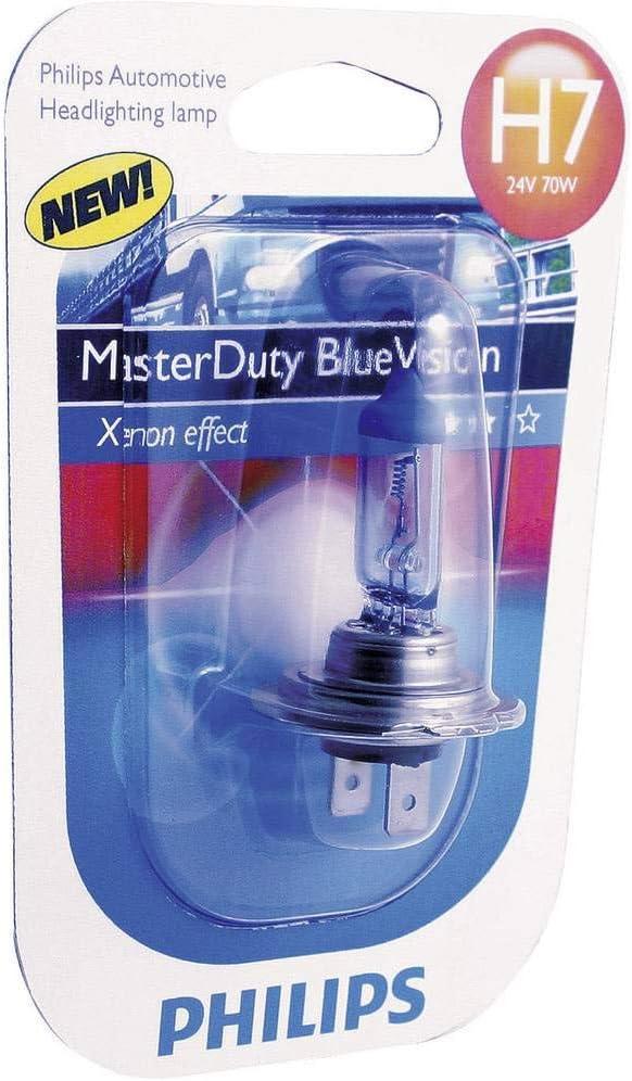Philips automotive lighting MasterDuty BlueVision 24V H7 Scheinwerferlampe, 13972MDBVS2 H7 Duo Box,