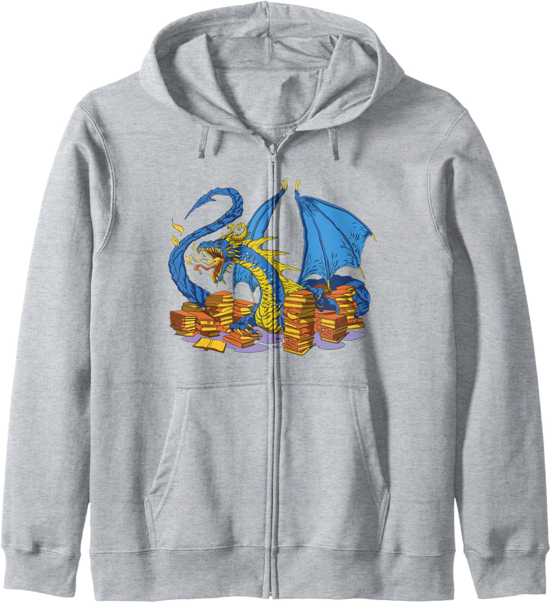 Library Dragon With Books, Creature Mythological Mythical Kapuzenjacke