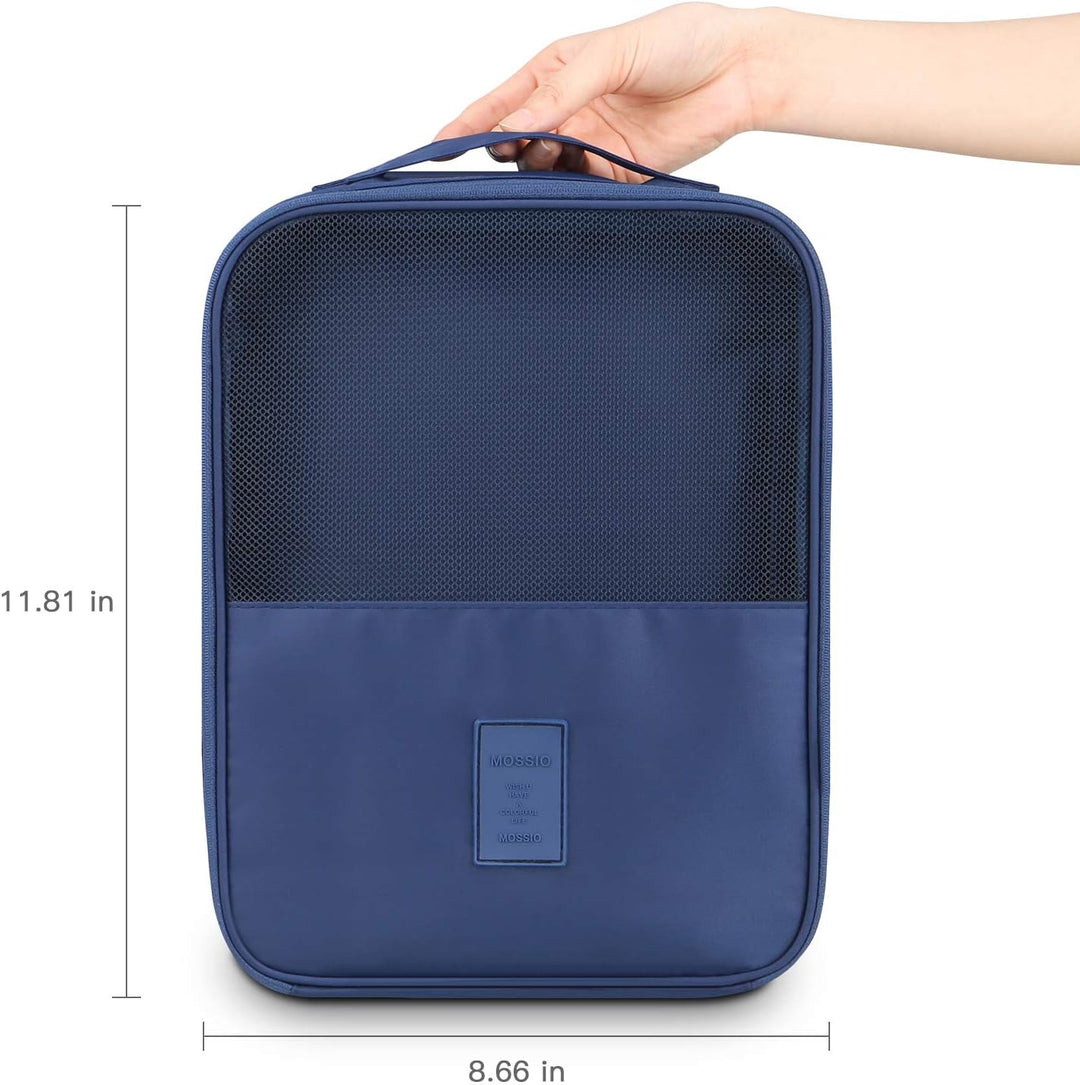 Mossio Schuhtasche für 3 Paar Schuhe für Reisen und den täglichen Gebrauch, Aufbewahrungstasche, dun