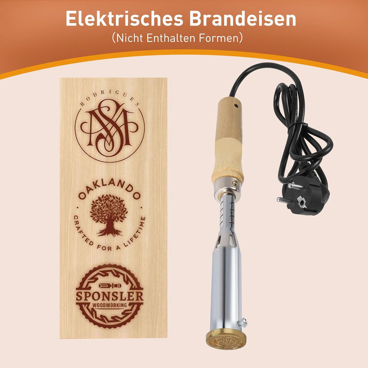 Elektrisches Brandeisen Für Holz, Löten Kupfer Mit Messing Kopf Für Holzbearbeitung, Backen, Handgef